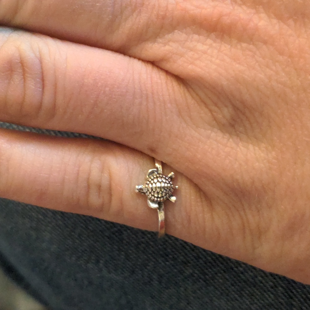 Turtle Ring NWOT Silver size 17